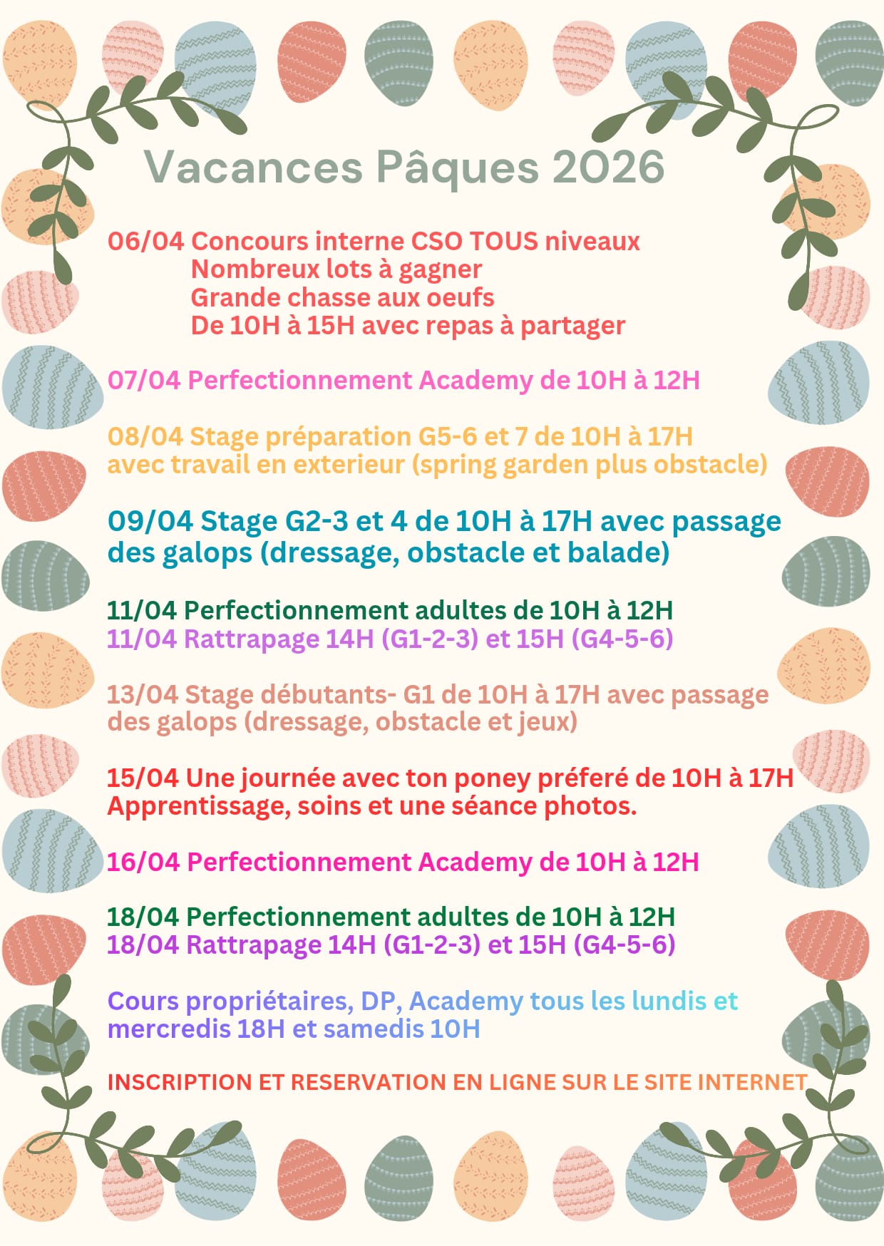 vacances paques avaren